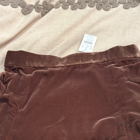 J. Crew Cubeb Berry Velvet Pull-On Midi Skirt/NWT/M - Picture 8 of 14